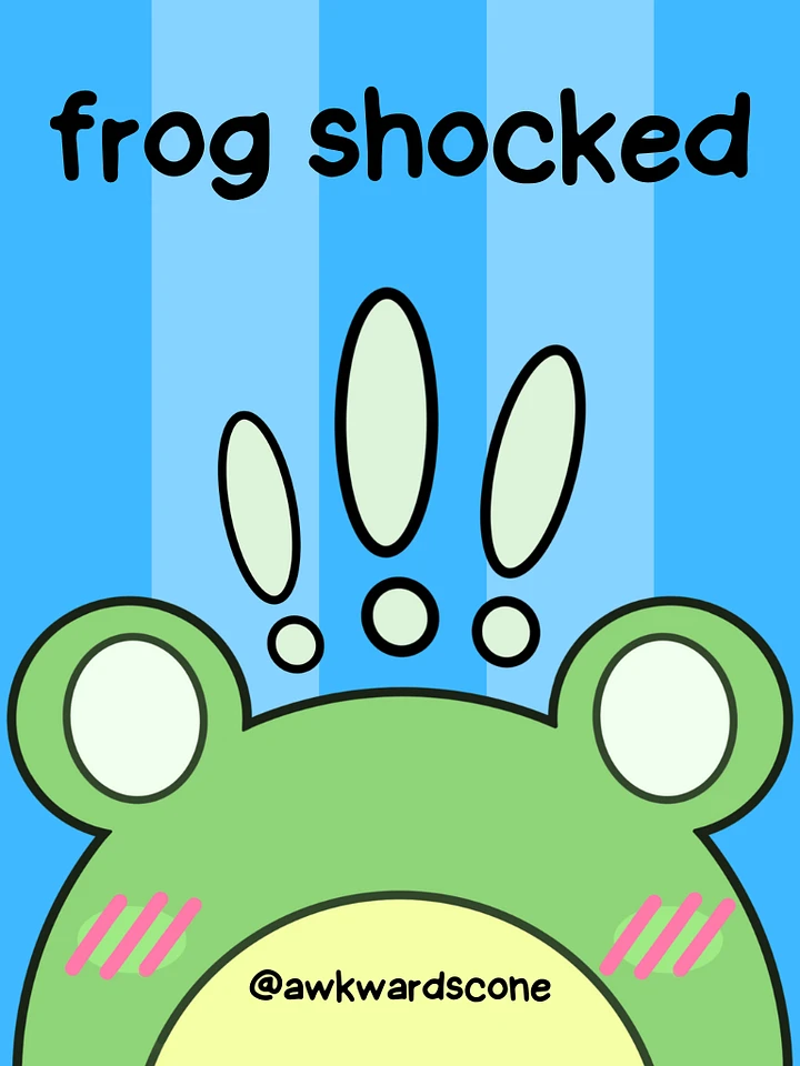 frog shocked emote product image (1)