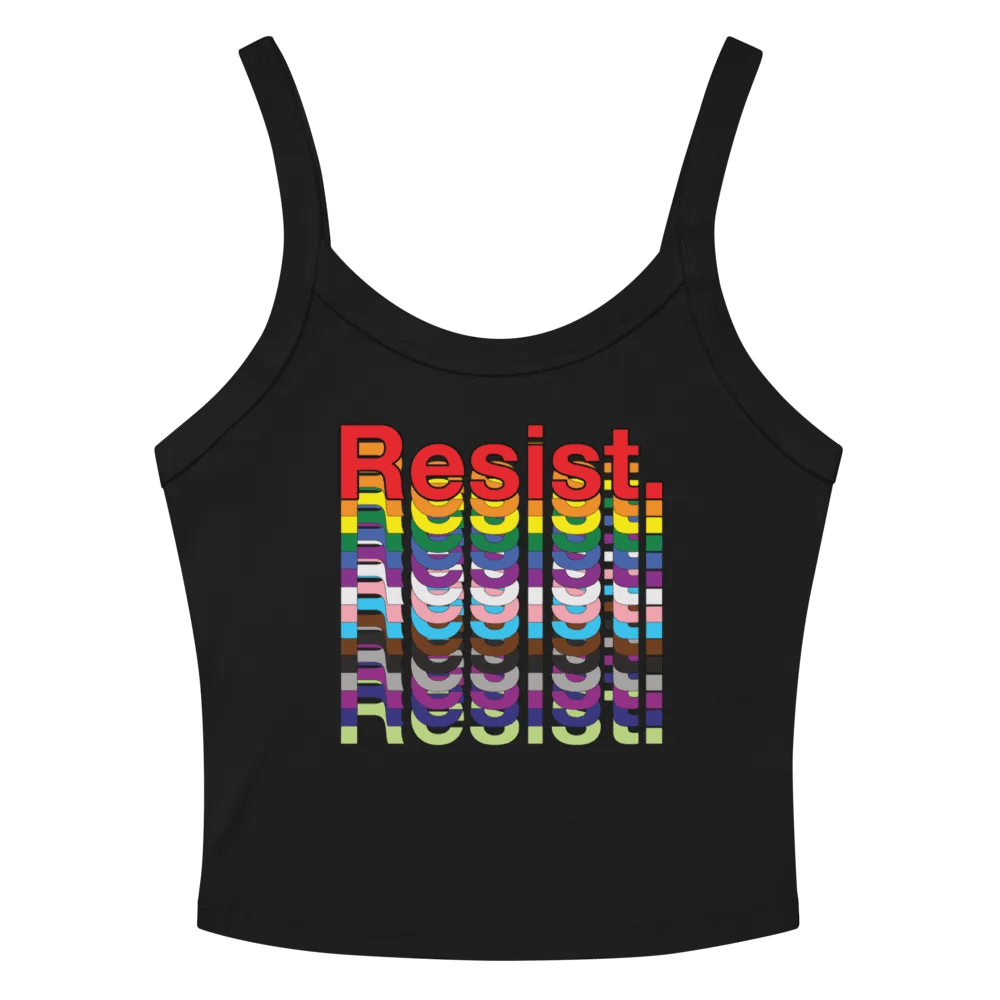 Resist - Rainbow Bella+Canvas Micro-Rib Tank Top product image (2)