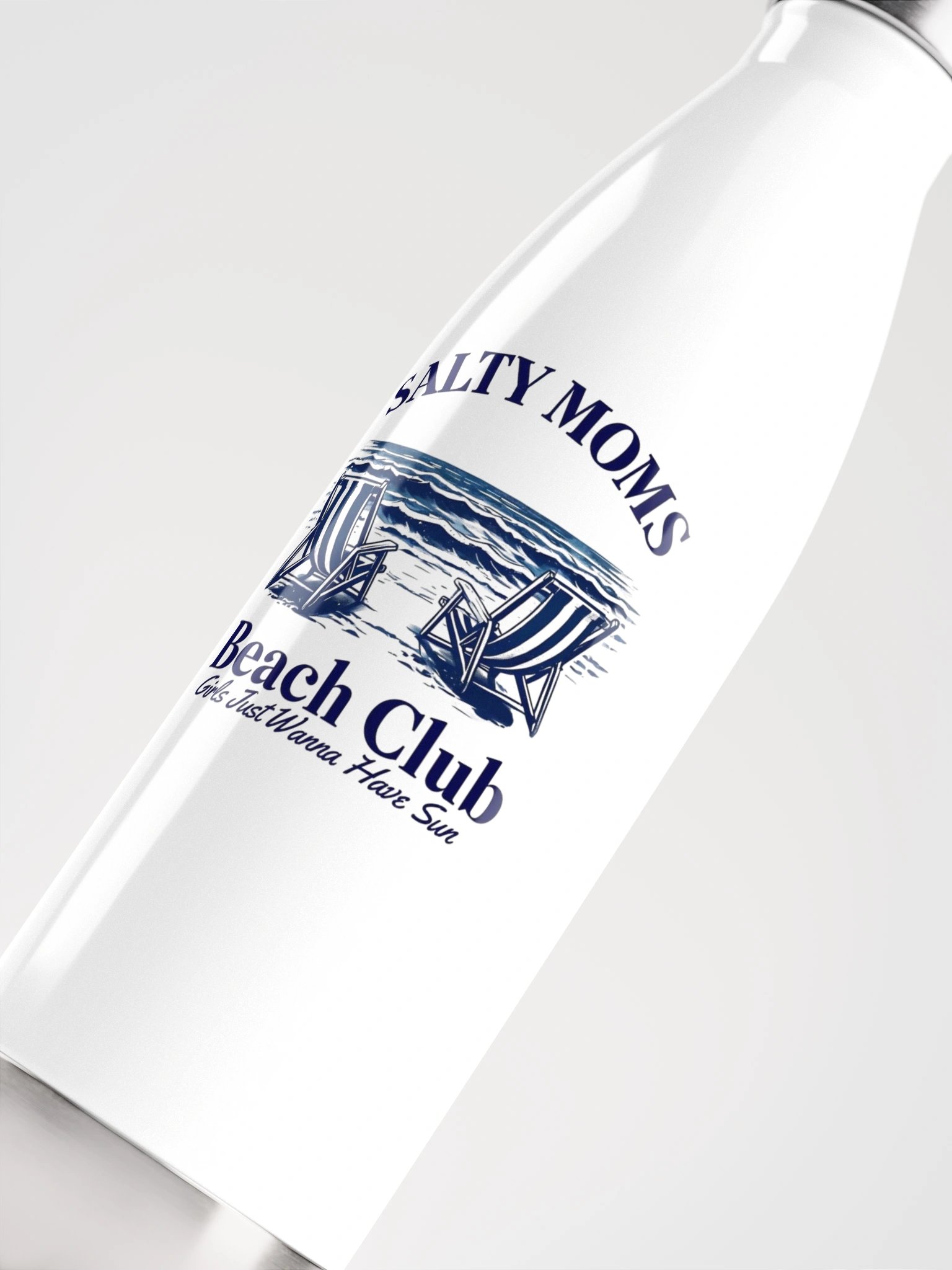 SALTY MOMS Beach Club Stainless Steel Water Bottle product image (5)