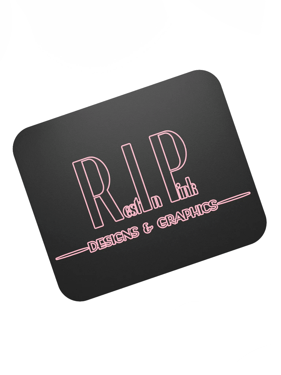 RIP Minimalist Logo Mouse Pad - Black product image (7)