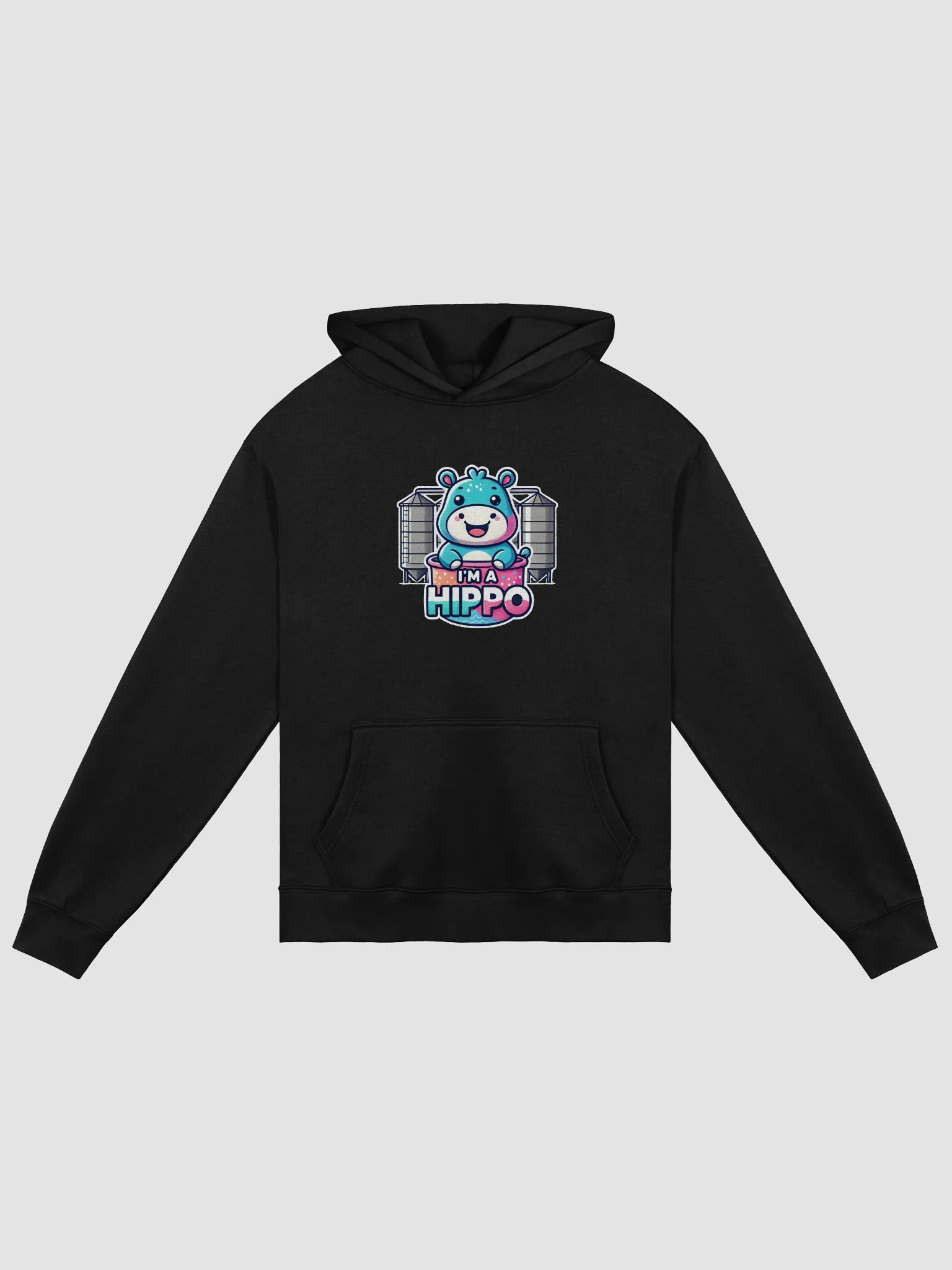 Joyful Hippo Oversized Hoodie product image (1)