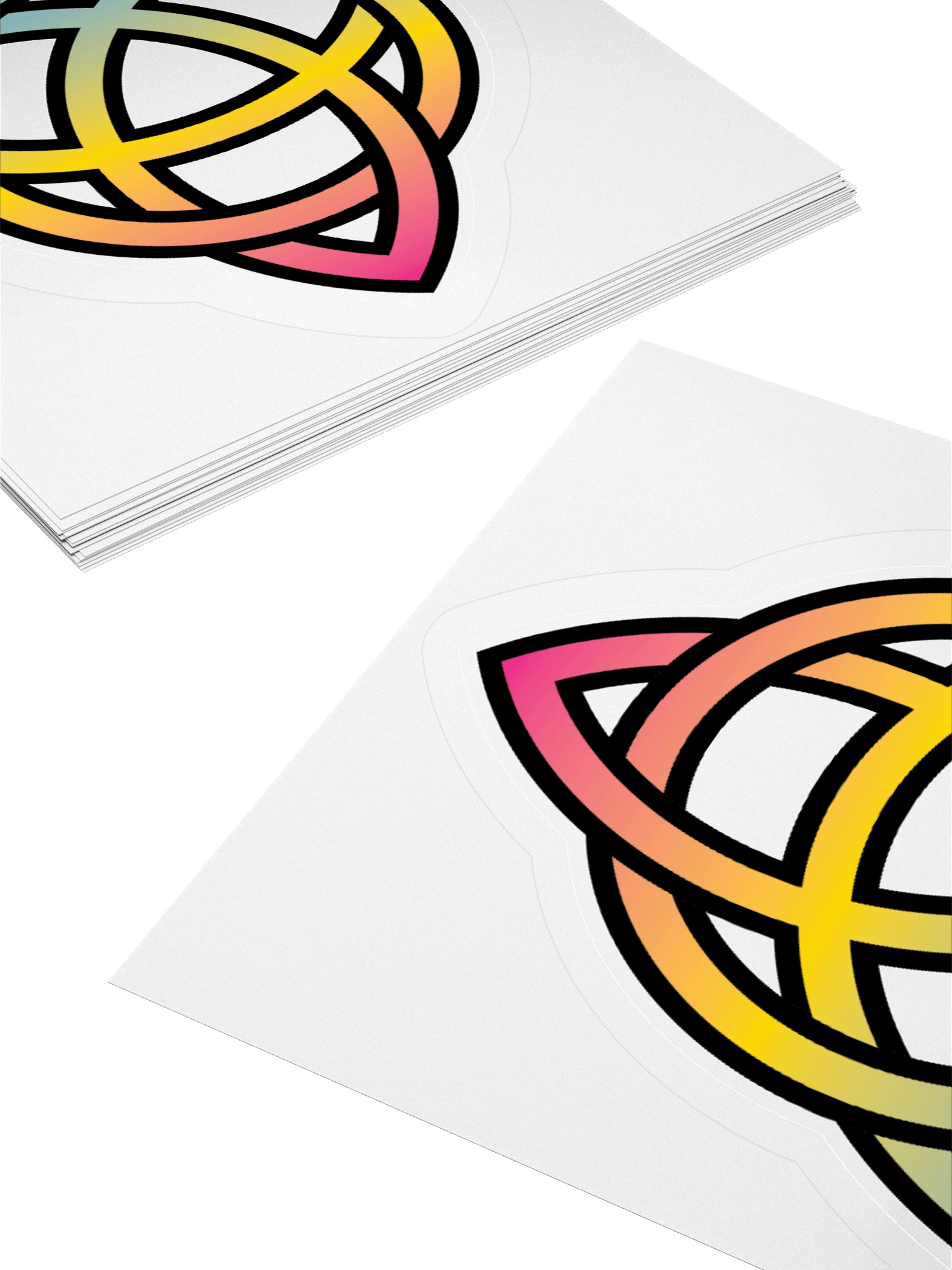 Pansexual Pride Gradient Celtic Knot Sticker product image (12)