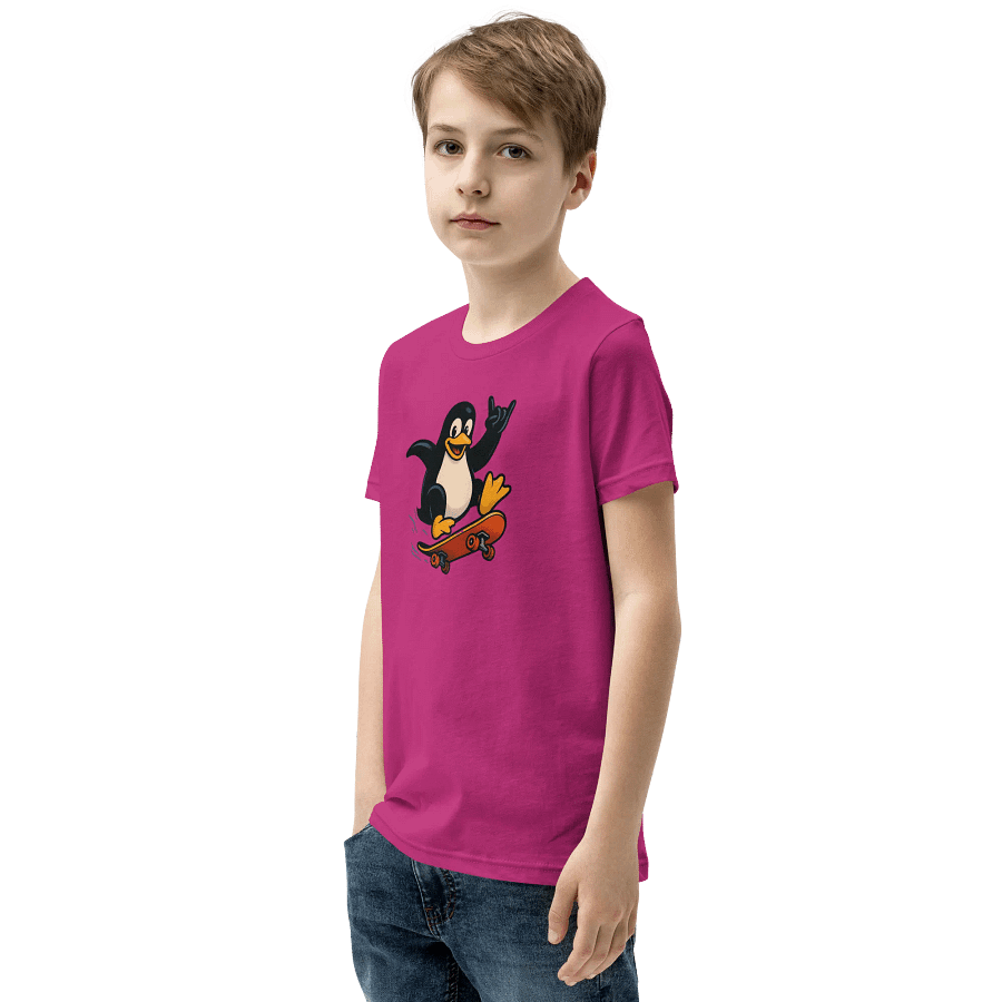 "Tux Skateboarder" Youth T-Shirt product image (3)