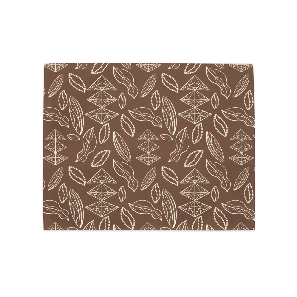 El Yunque Brew Bliss: Abstract Coffee Bean Earthy Placemats product image (5)