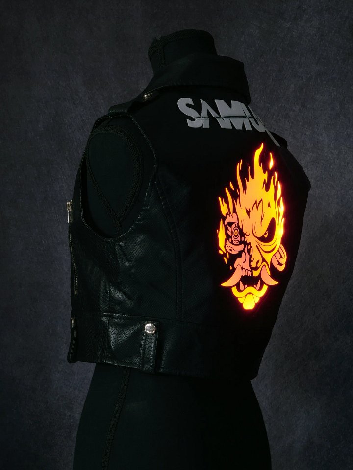 Cyberpunk 2077 - Johnny's Samurai Jacket *VEST STYLE* [Prebuilt LED Jacket] product image (5)