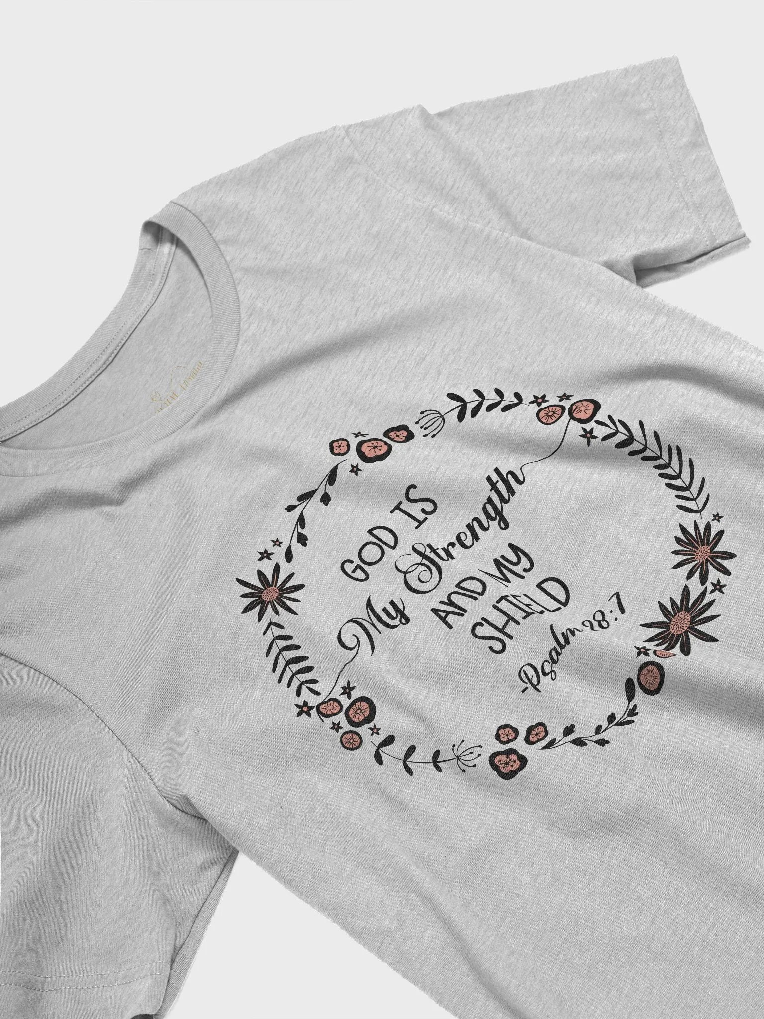 GOD IS MY STRENGTH AND MY SHIELD T-SHIRT & DAILY DEVOTIONAL JOURNAL BUNDLE product image (3)