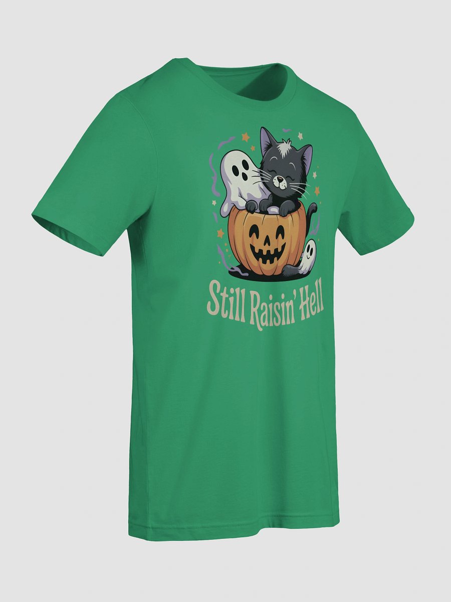 Raisin' Hell Halloween Kitty T-Shirt product image (63)
