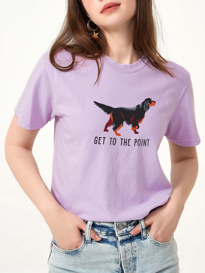 Get to the Point T-Shirt(Embroidered) of a Gordon Setter product image (2)