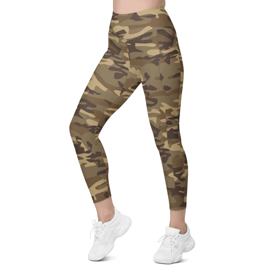 Green Camo Leggings with Pockets product image (8)