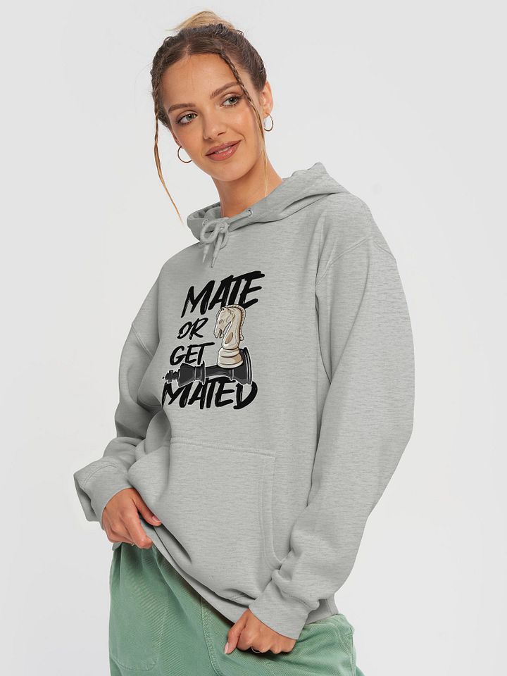 Mate or Get Mated – Funny Pun Chess Hoodie product image (2)
