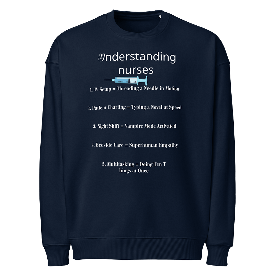 Health Check Unisex Organic Sweatshirt product image (1)