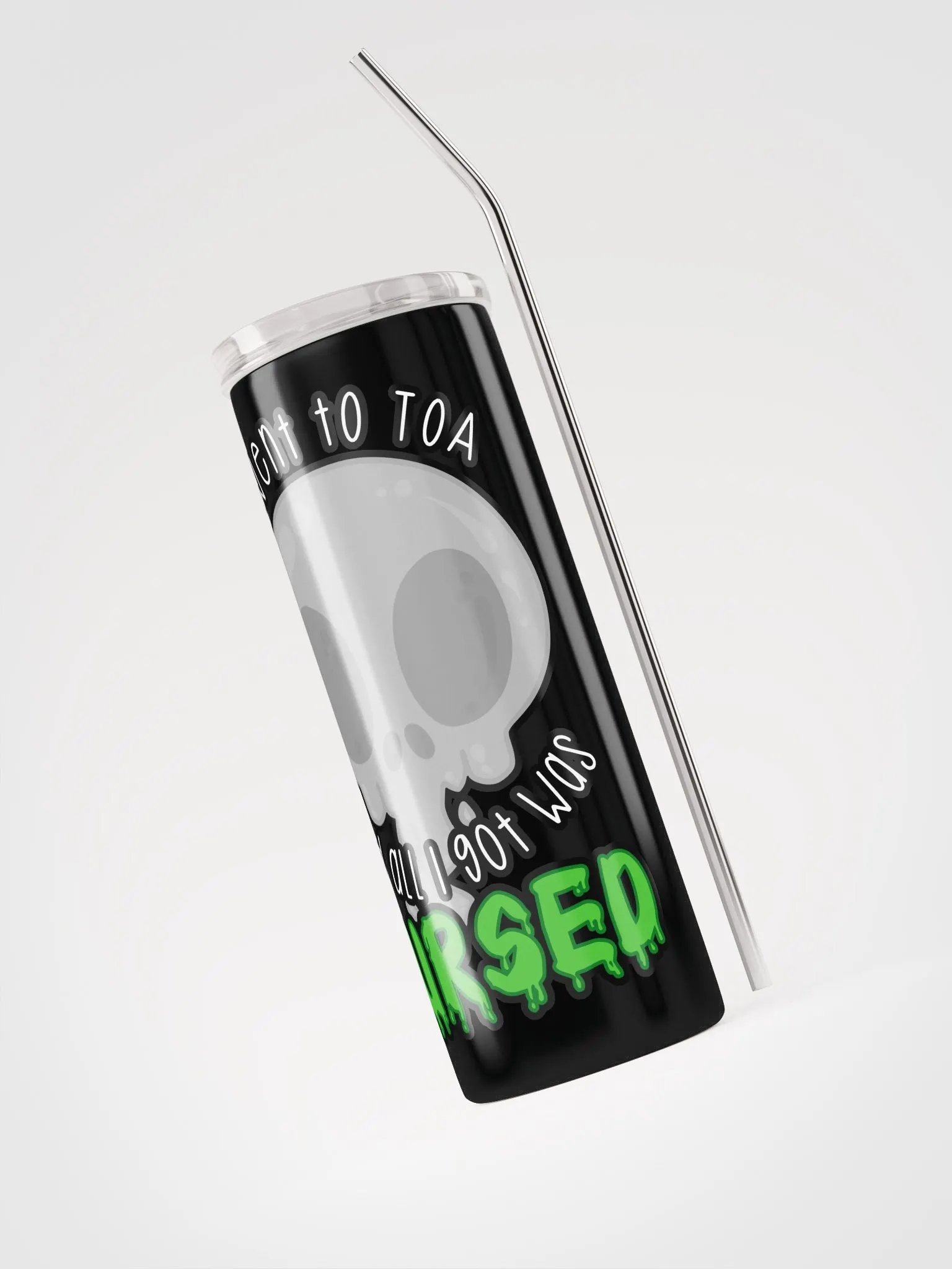 All I Got Was Cursed - Priest - Tumbler w/Straw product image (3)