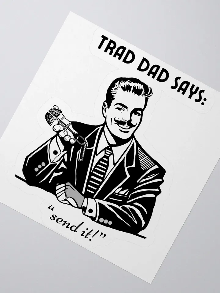 Trad Dad - Kiss-Cut Silhouette Sticker product image (6)