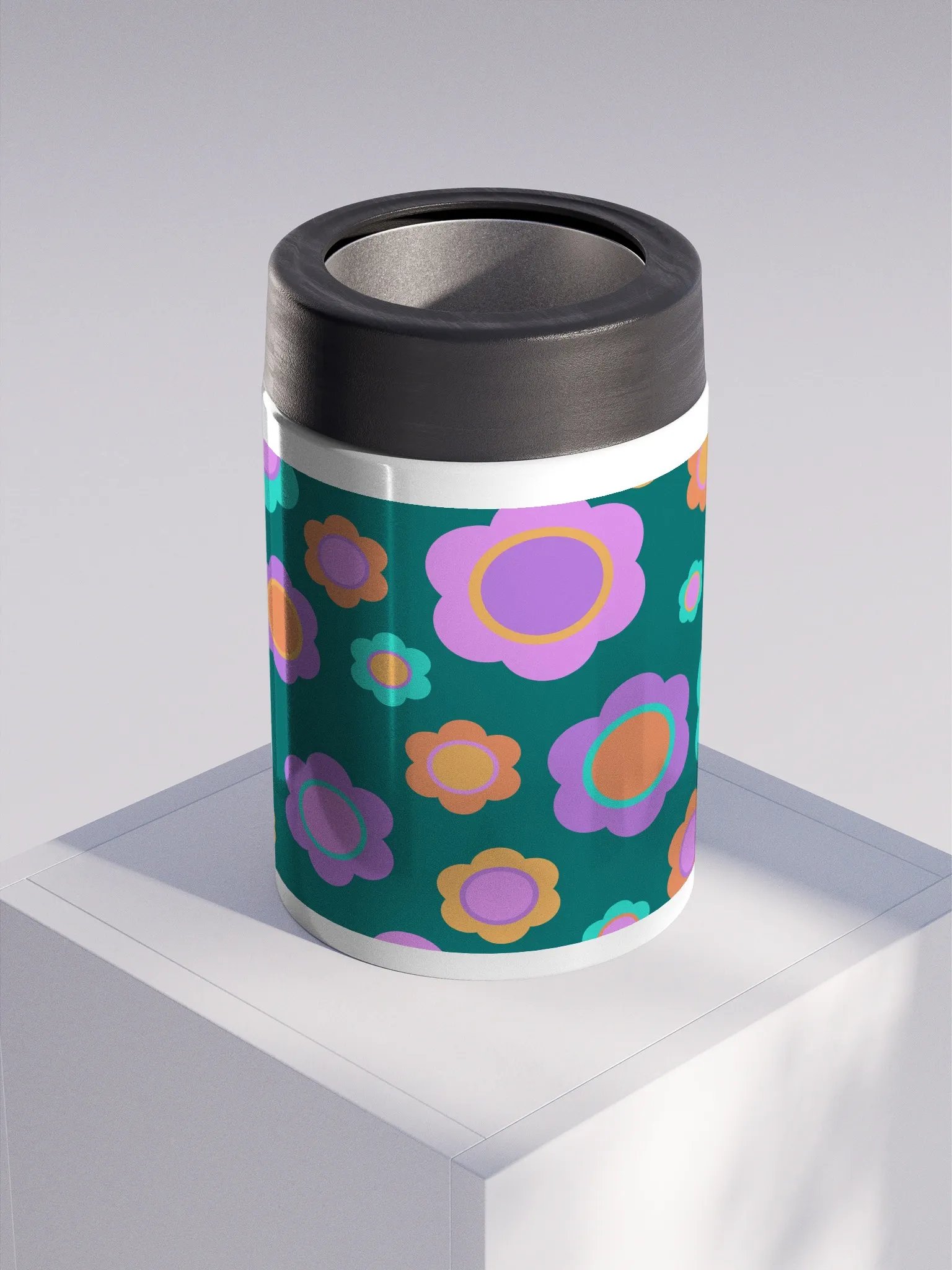 Party Time Flower Stainless Steel Koozie product image (3)