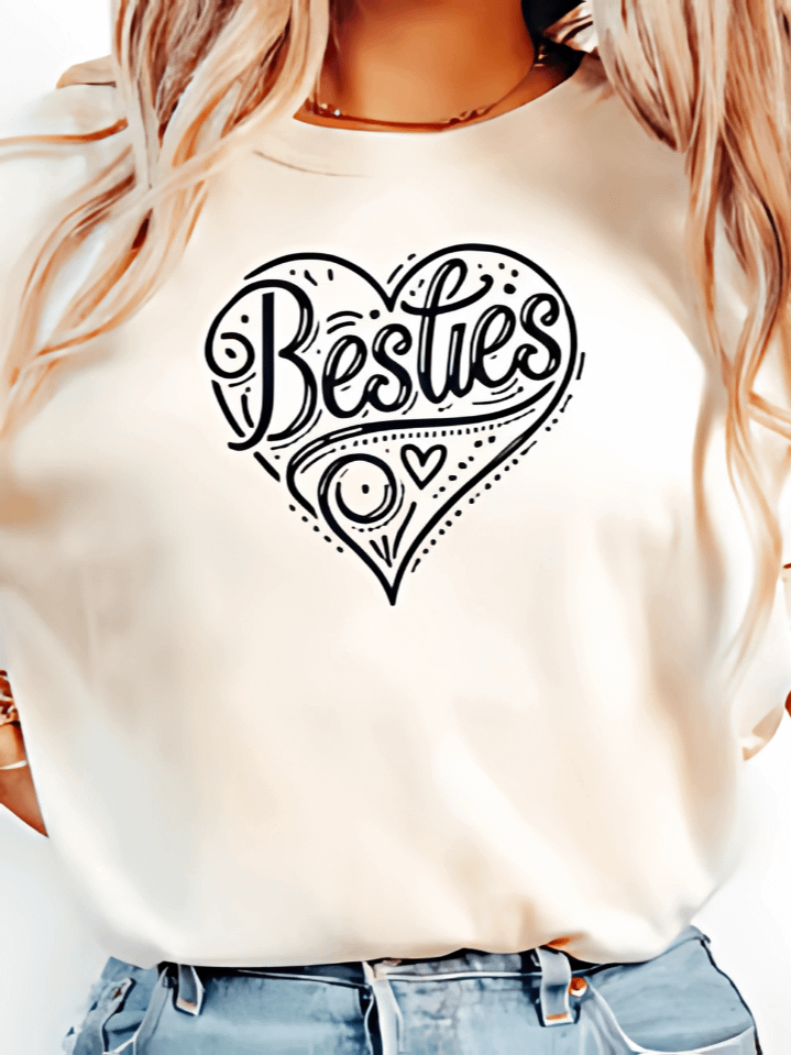 Best Friends Heart PNG – Cute Valentine Sublimation for Sisters, BFFs & Cousins – Matching Tees Design – Instant Digital Download (300 DPI) product image (1)