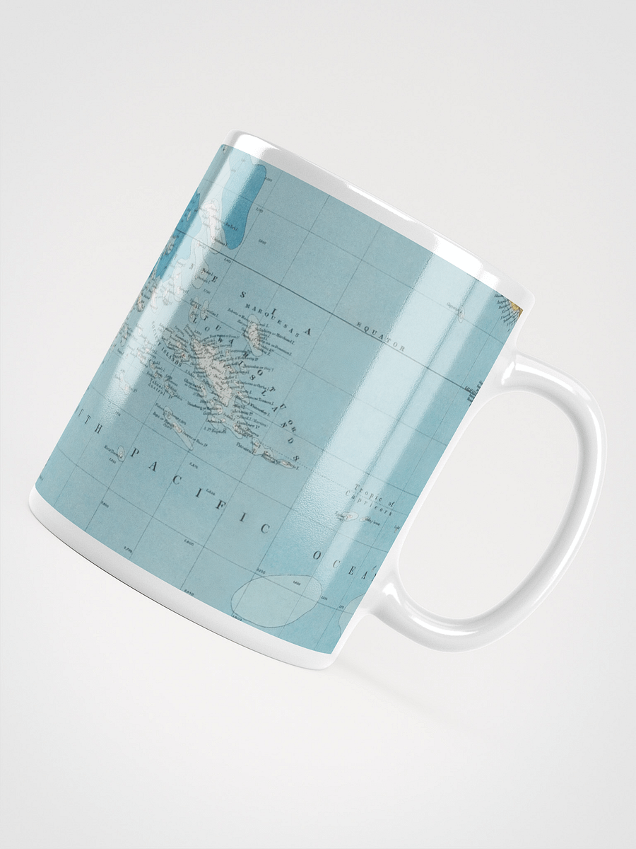 Pacific Cartography White Glossy Mug product image (4)