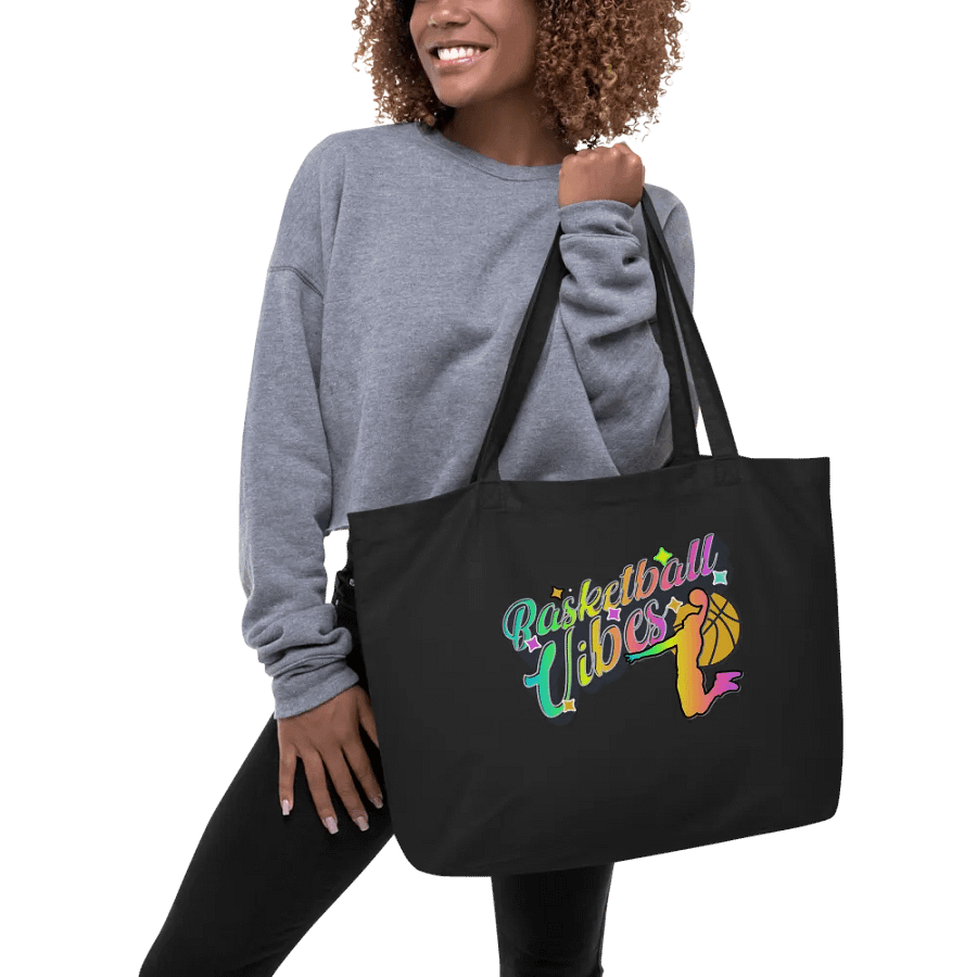 Basketball Vibes Rainbow Vibrant Tote Bag product image (3)