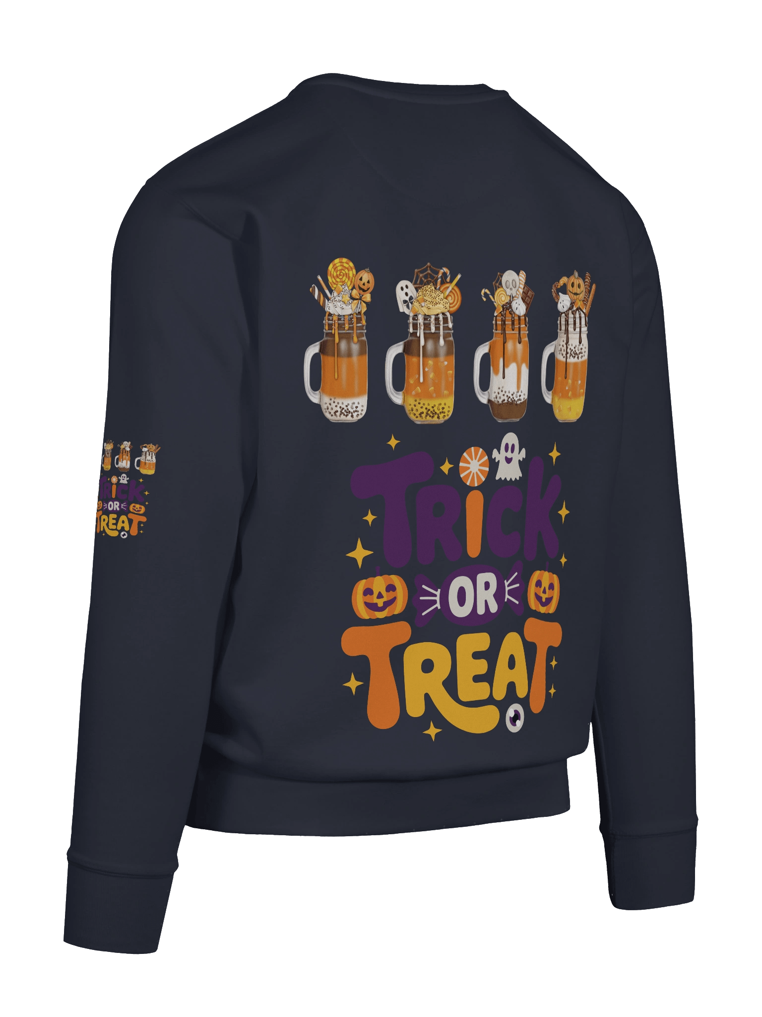 Trick or Treat Ice Cream Dessert Sweatshirt product image (122)