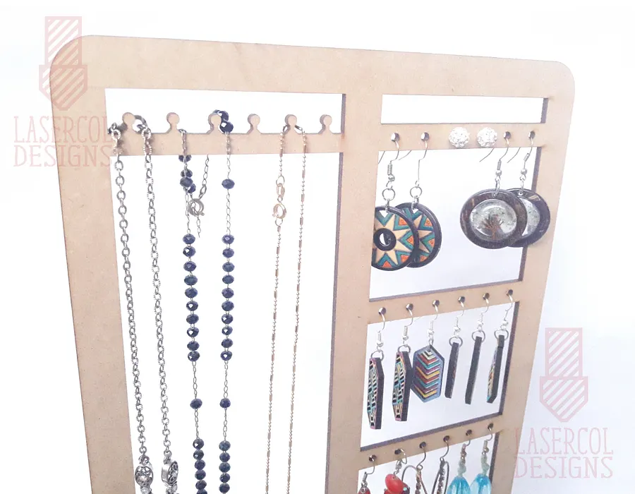 Earring Necklace Holder Stand - Laser Cut Files product image (9)