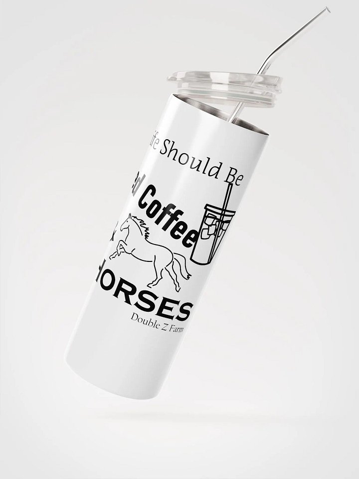 Iced Coffee and Horses Insulated Tumbler product image (2)