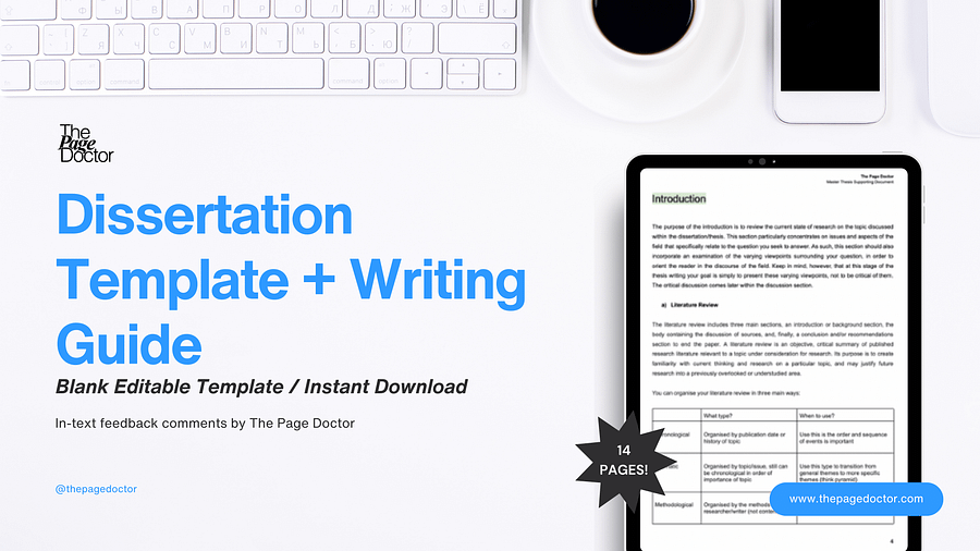 Dissertation Template + Writing Guide eBook (Research-Based) product image (2)