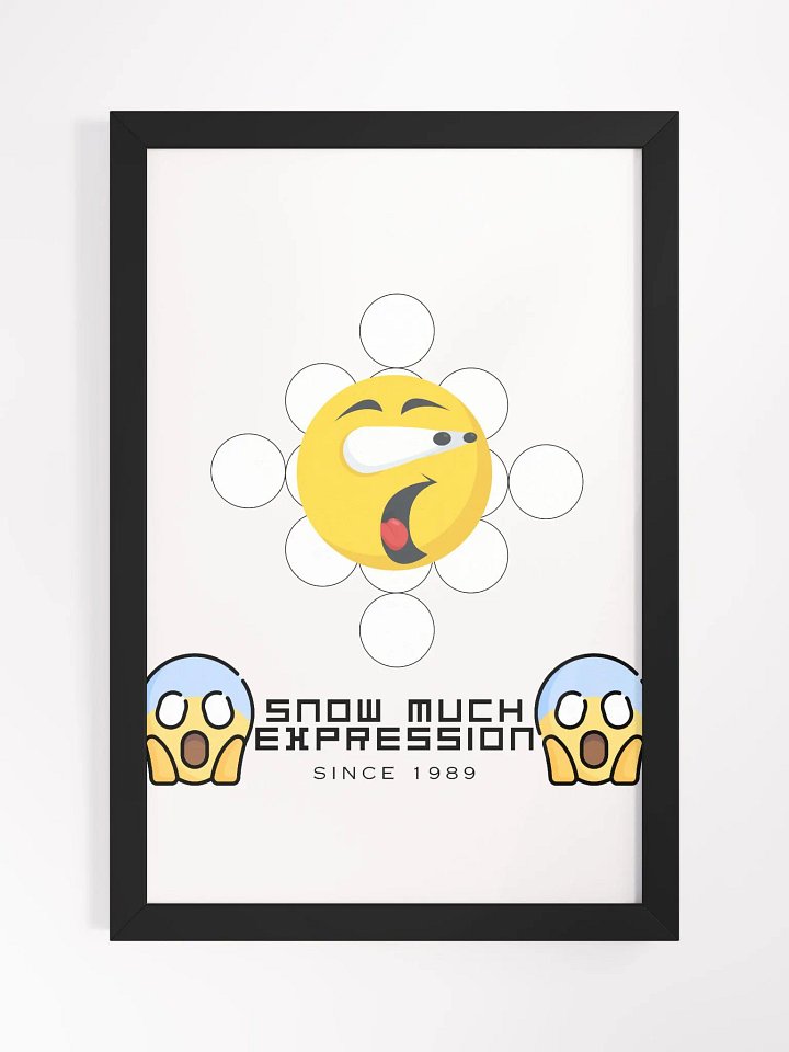Snow Much Expression Framed High-Quality Matte Poster (in) product image (1)