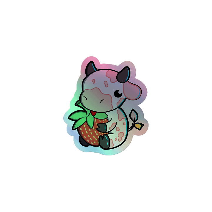 Berry Moo Holographic Sticker product image (1)