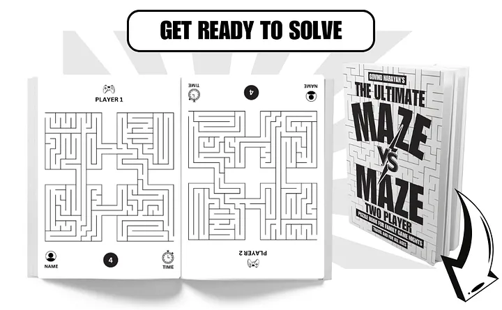 Maze Vs Maze: The Ultimate Two-Player Puzzle Book | Ebook | Printable PDF product image (2)