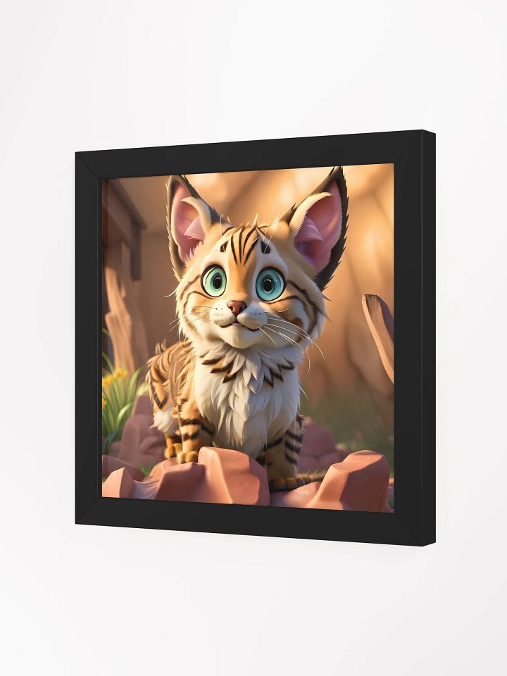Endangered Species - Mexico - Lynx Eco-Friendly Ayous Wood Framed Poster product image (2)