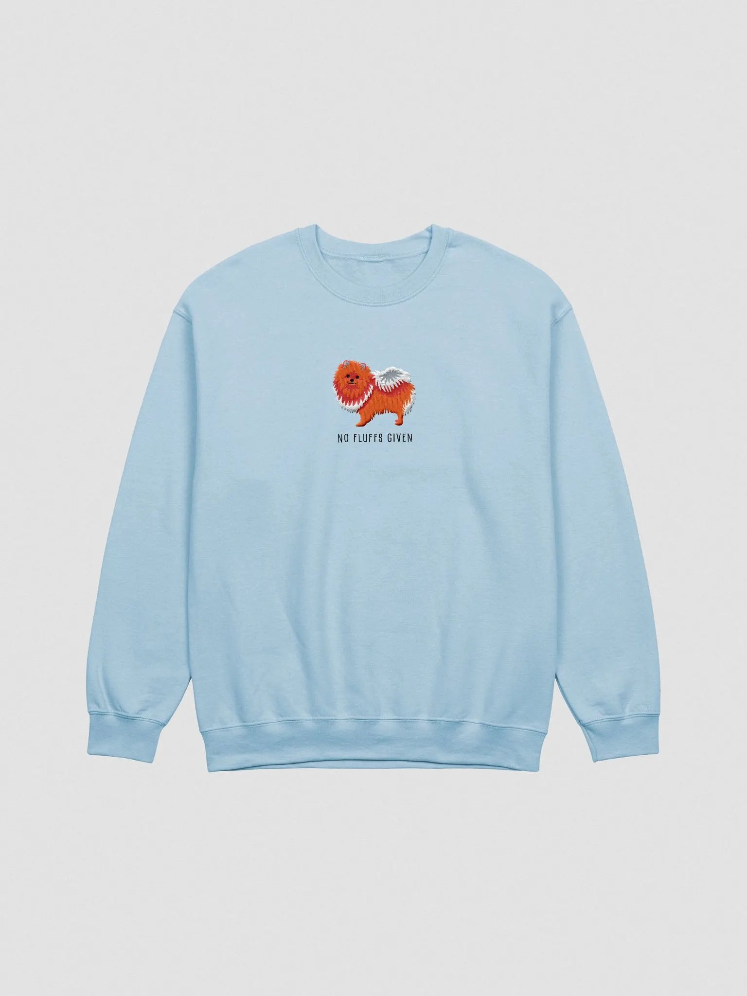 No Fluffs Given Sweatshirt (Embroidered) of a Pomeranian product image (4)
