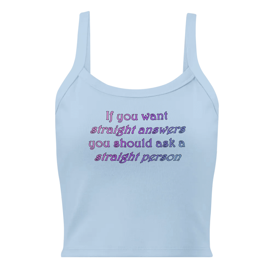 Straight Answer Crop Tank product image (1)