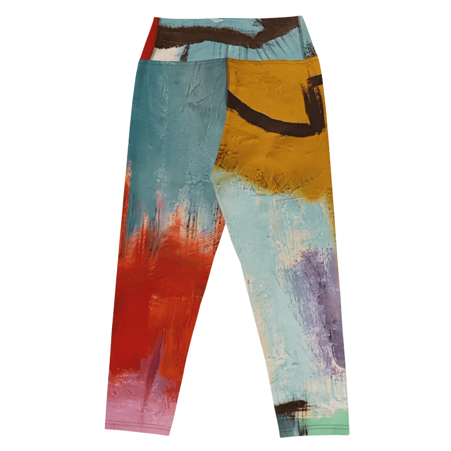 original artwork printed on yoga leggings, workout with style product image (7)