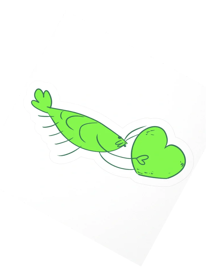 SHRAMPS - Green Sticker product image (2)