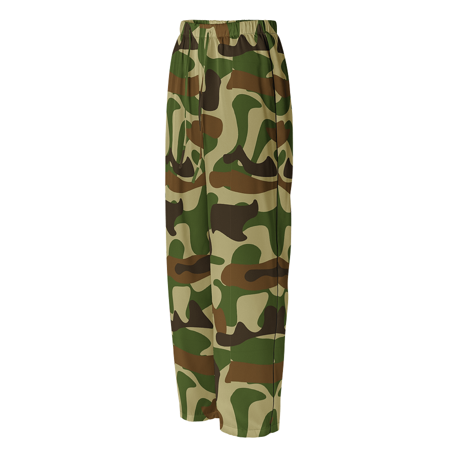 Woodland Green Army Camouflage Military Camo Pattern Women's Pajama Pants product image (1)