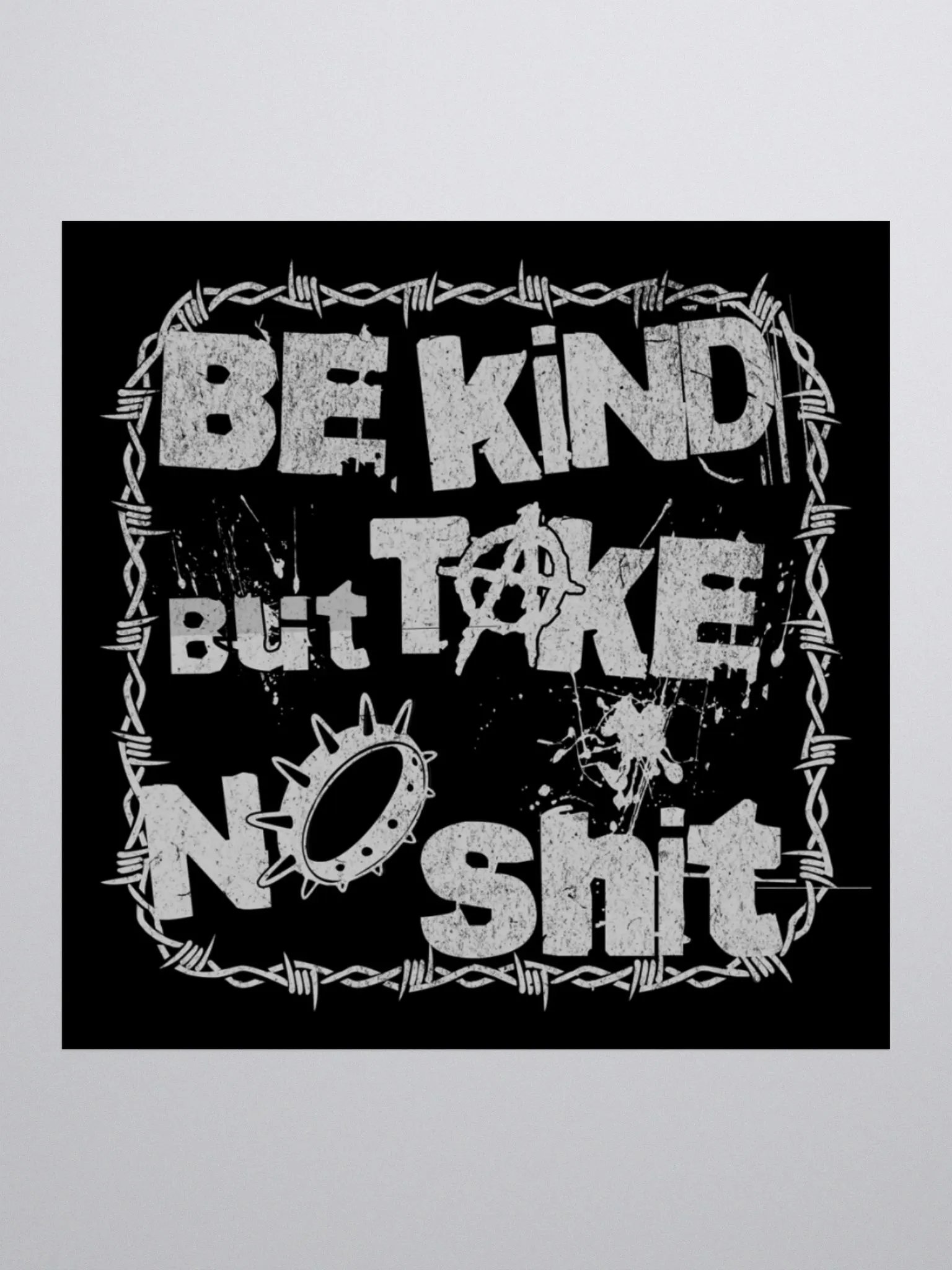 Be Kind Punk Kiss-Cut Stickers product image (1)