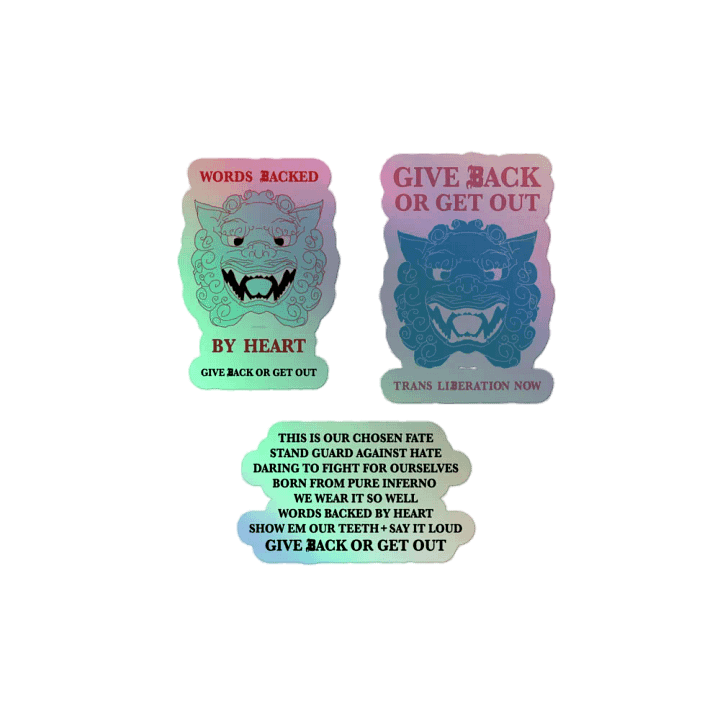 Mantra holo stickers product image (2)
