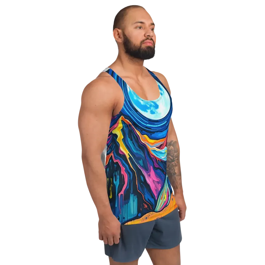 Luminous Moon Mountains Tank Top product image (3)