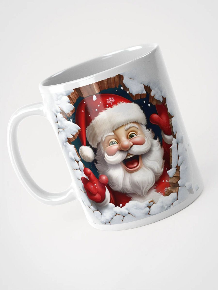 Santa's Surprise Visit 3D Christmas Mug - Double the Delight! product image (7)