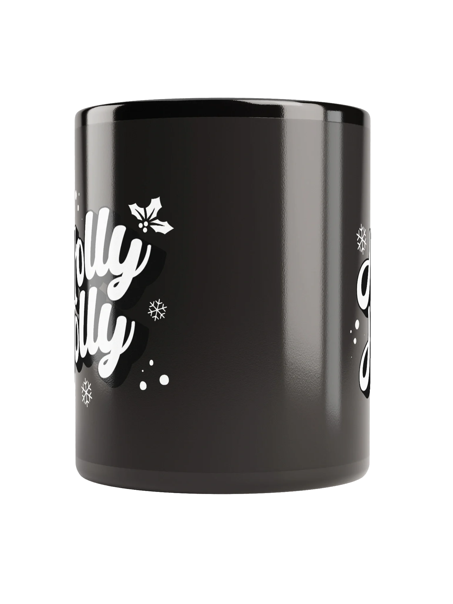 HOLLY JOLLY Coffee Mug Christmas Typography Minimalist product image (9)
