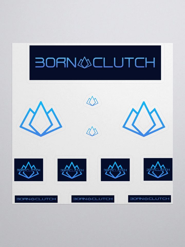 BORN CLUTCH Logo Sticker Pack product image (1)