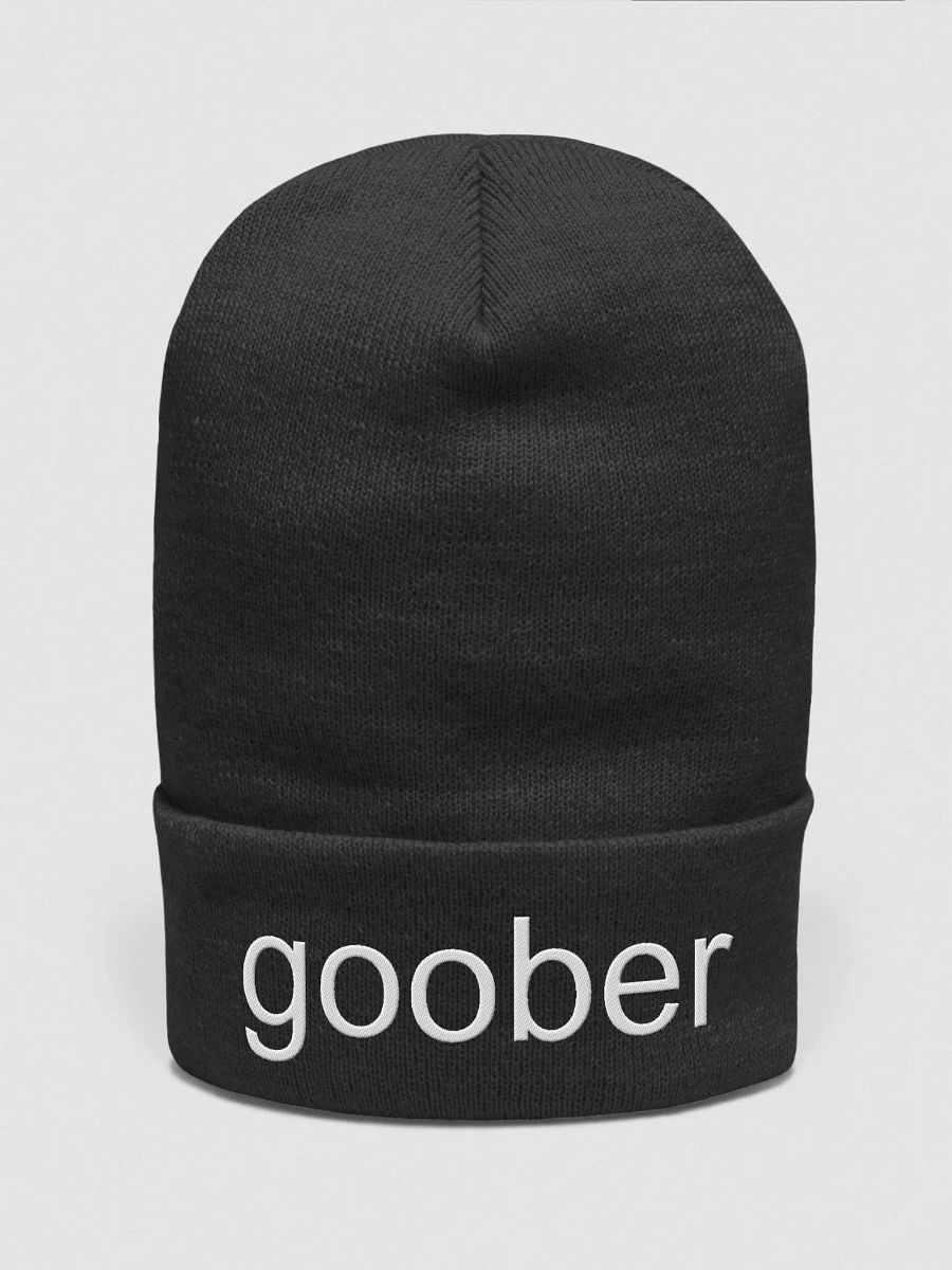 Goober (White Text) Embroidered Beanie product image (18)