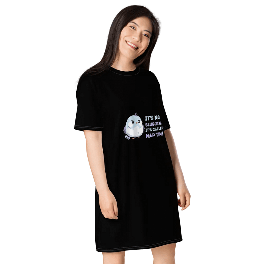 Nap Time Black T-Shirt Dress product image (6)