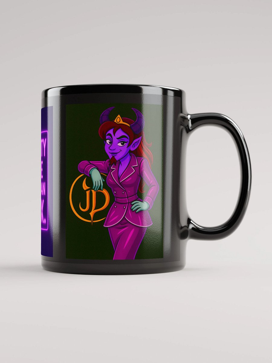 Unreality Fits Me Mug – Jaz the Glam Demonette | Surreal Alt Femme Coffee Cup product image (1)