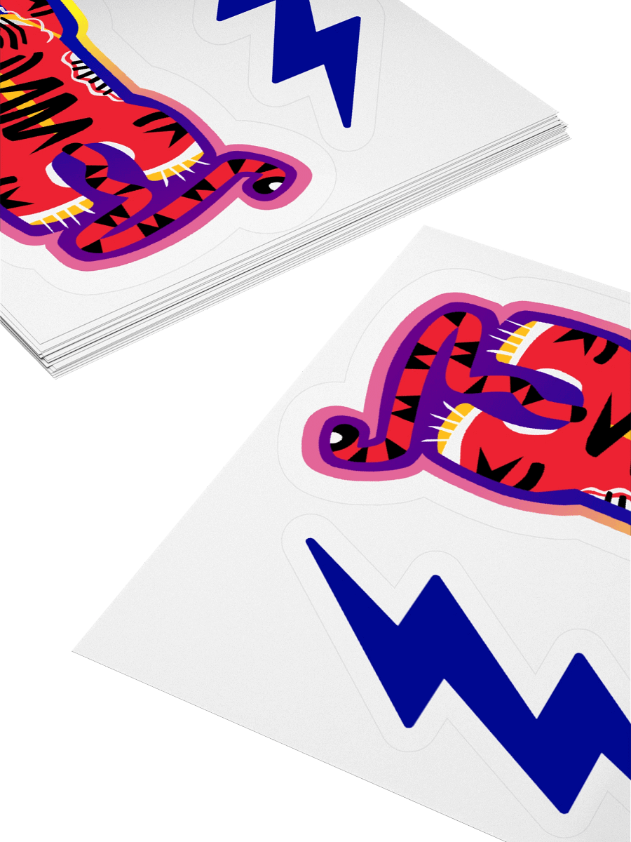 Red Electric Tiger - Sticker product image (4)