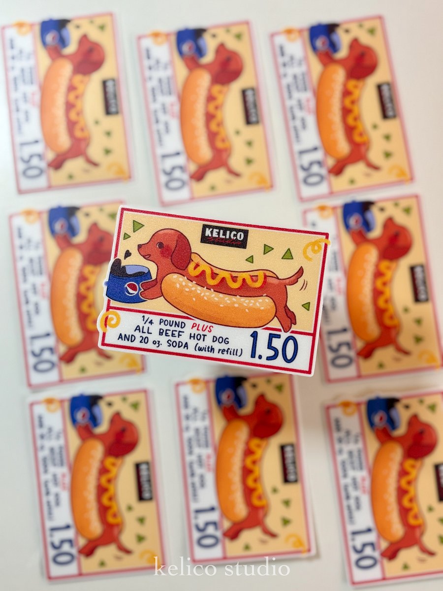 membership hot dog • die-cut sticker product image (1)