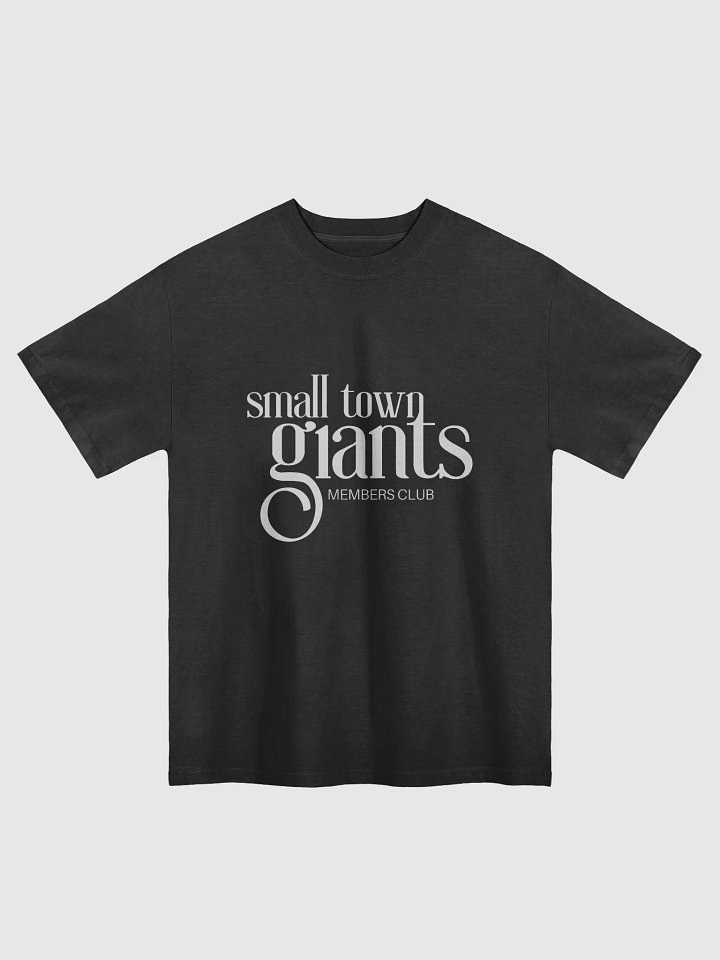 Small Town Giants Premium Oversized T-Shirt - Off-Black product image (2)