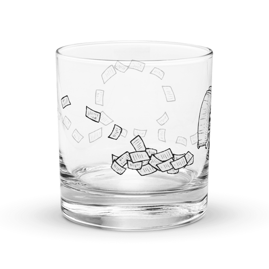 Run From Your Problems Glass product image (4)