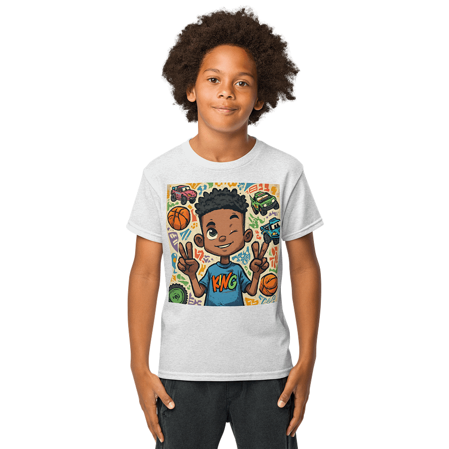 Cheerful King Youth Sports Tee product image (1)
