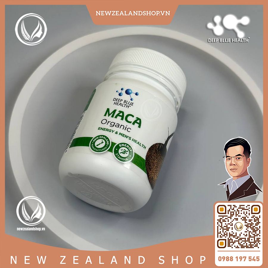 Viên uống tăng cường sinh lý, hỗ trợ sinh sản Deep Blue Health Organic Maca 60 viên product image (5)