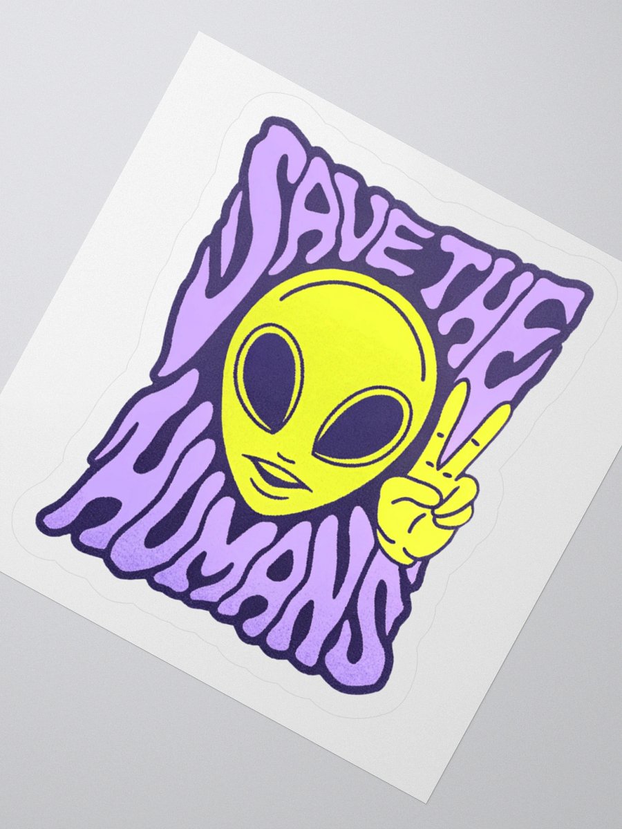 Peaceful Alien Kiss Cut Sticker product image (5)